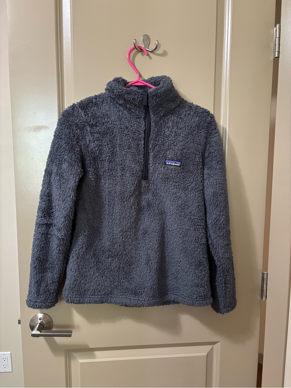 Patagonia Dark Gray High-Pile Half-Zip Fleece Pullover